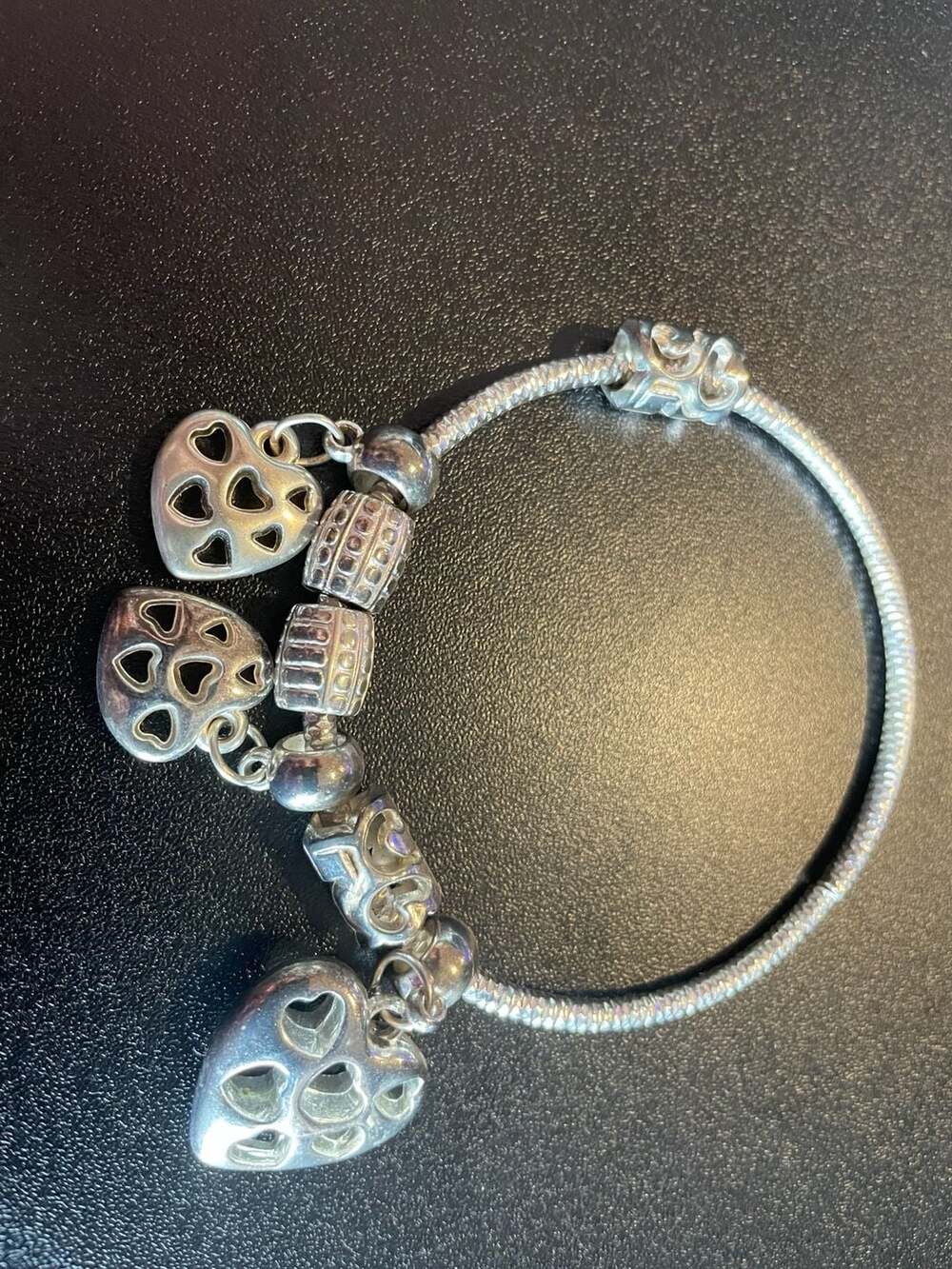 Vintage Pandora Style Aries Zodiac Birthstone Charm Bracelet – Perfect Zodiac, - Picture 3 of 6